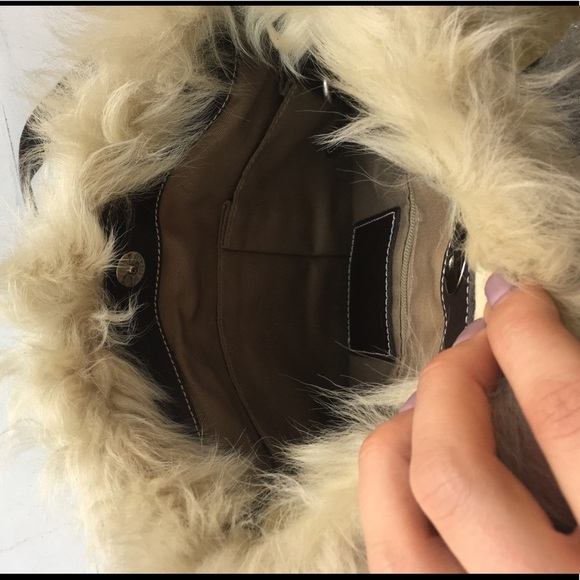 Coach Fur trim Bag